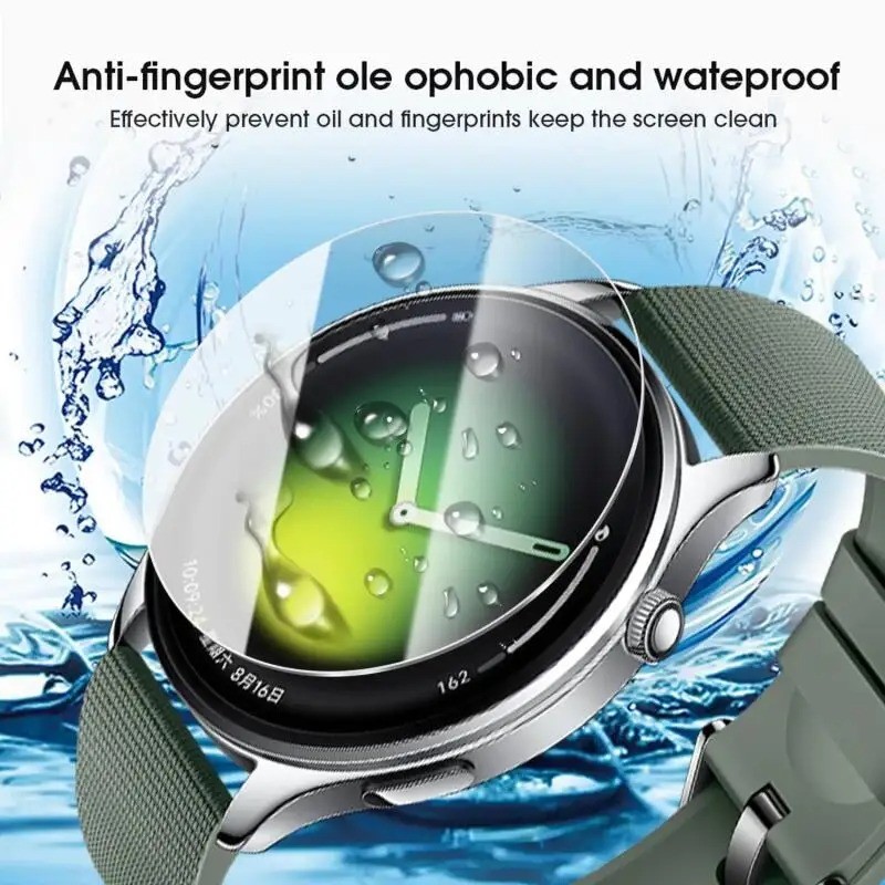 Cho Đường Kính 46mm 44mm 43mm 42mm 38mm 37mm 36mm 35mm 1-3 CÁI Kính Cường Lực HD Cho Đường Kính 34mm 33mm 32mm 28mm 29mm Bảo Vệ Màn Hình Đồng Hồ Bảo Vệ Chống Sốc Chống Trầy Xước Phim