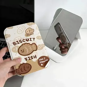 Cookie Gấu Nhỏ GIÁ SỐC Gương Trang Điểm Gấp Thỏ Xe Gấu Mini Dễ Mang Theo Đi Du Lịch