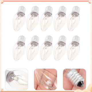 10 Chiếc Sáp Ấm Bóng Đèn E14 Đế 220V 10W Sáp Khuếch Tán Bóng Đèn Nến Bóng Đèn