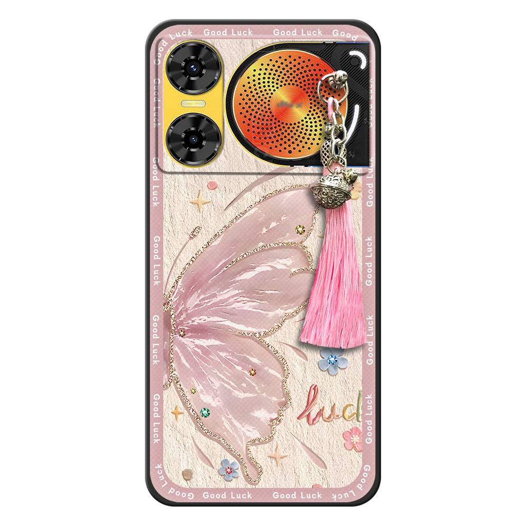 Ốp Điện Thoại Tua Rua Chuông Cho ZTE Nubia Music2 Silicon Chống Thấm Nước Graffiti Vỏ Mềm Chống Bụi Bẩn Bảo Vệ Chống Va Đập Hoạt Hình Bọc Toàn Bộ Thiết Kế Thời Trang Túi Điện Thoại Bền Dễ Thương