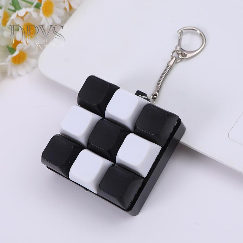 (TFT) Nút Keycap Fidget Móc Khóa 9 Phím Bàn Phím Đàn Áp Đồ Chơi DIY Bàn Phím Móc Khóa Đồ Chơi Dành Cho Người Lớn Quà Tặng Để Giảm Thời Gian MỚI