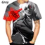 Mới King Of Fighters 3D Tee Nam Mùa Hè - Áo Tay Ngắn Thoáng Mát