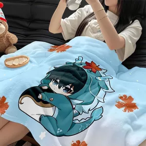 Ngôi Sao Đường Sắt Sụp Đổ Flannel Chăn Trò Chơi Hai Chiều In Ký Túc Xá Ấm Khăn Choàng Chăn Sofa Bê Chăn 4.9