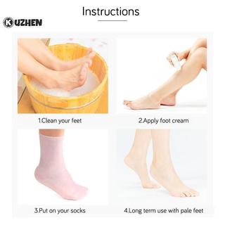 KUZHEN - Gel Dưỡng Ẩm Silicone Chăm Sóc Bàn Chân và Gót Chân, Phòng chống Nứt nẻ