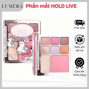 Bảng phấn mắt HOLD LIVE HL784 8 ô đa năng có nhũ lấp lánh dễ dùng tiện lợi cho người mới bắt đầu