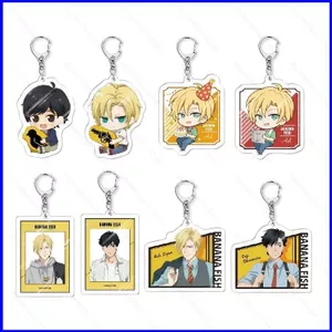 SQ3 BANANA CÁ Acrylic Móc Khóa Anime Ngoại Vi Quà Tặng Cho Bạn Gái Ba Lô Trang Trí Móc Khóa QS3