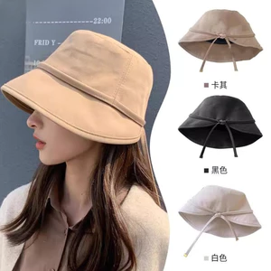 Mũ xô nữ phong cách Hàn Quốc, có nơ và vành lớn, giúp che mặt và bảo vệ khỏi ánh nắng