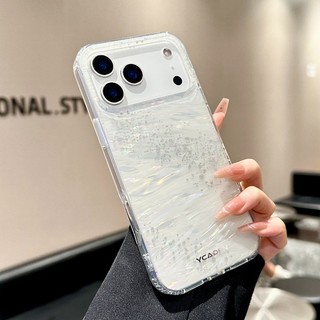 Ốp Điện Thoại Sang Trọng Sáng Milky Way Cho iPhone 17 16 15 14 13 12 Pro Max PC Cứng Chống Sốc Vỏ Bảo Vệ