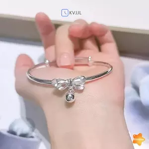 Chuông nơ bạc nữ - Trang sức thanh lịch và quyến rũ cho tiệc cưới hoặc làm quà tặng mới