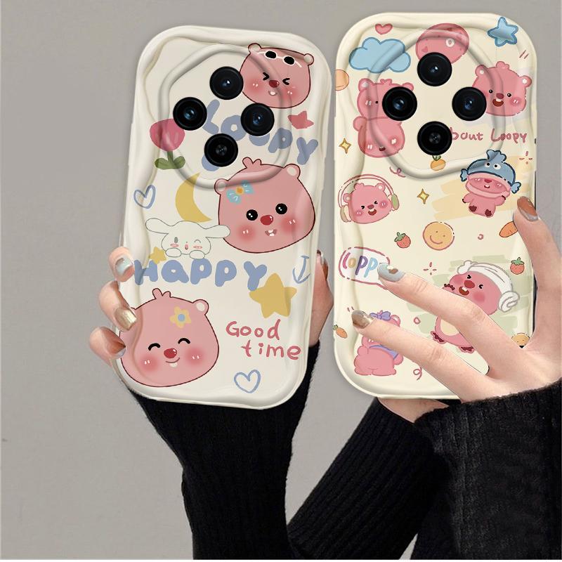 Thích hợp cho Redmi 14C 3D Wave Soft TPU Phim hoạt hình dễ thương Loopy Vỏ điện thoại chống sốc