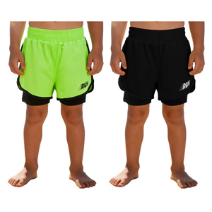 Nyeemya Trẻ Em Bé Trai Hai Lớp Màu Sắc Tương Phản Quần Short Co Giãn Quần ngắn đi xe đạp Khô Nhanh Cho Đi Xe Đạp Ngoài Trời Đi Bộ Đường Dài Chạy Bộ