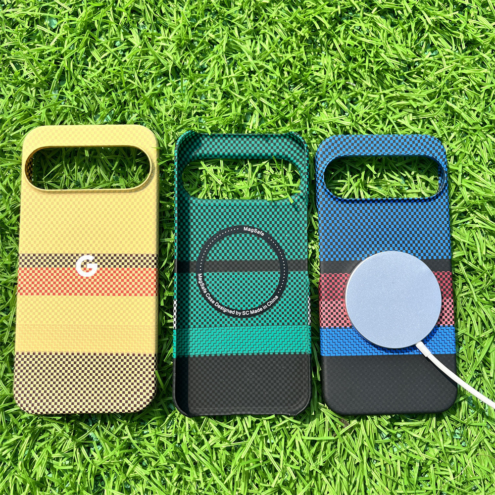 Ốp điện thoại từ tính bằng sợi Carbon siêu mỏng cho Google Pixel 10 9 Pro XL 8 7 Pro 9A 9pro 8pro 10pro cho vỏ sạc không dây
