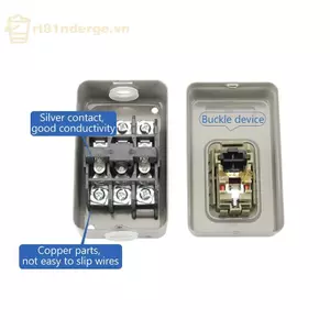 Công tắc nút khởi động ge AC380V Ba pha BS211B BS216B BS230B Công tắc dừng khởi động điều khiển động cơ n