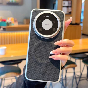 Da Mờ Từ Tính Mạnh Cho Huawei Mate 80 Pro Max Mate 60 70 Pro Plus Mạ Sang Trọng Siêu Mỏng Cứng PC Chống Sốc Ốp điện thoại
