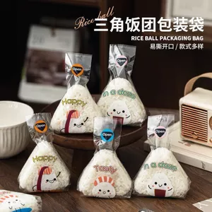 Khuyến mãi toàn bộ cửa hàng Túi cơm tam giác chống sương mù Túi đóng gói dùng một lần Túi Sushi Bao bì cấp thực phẩm Túi bao bì tam giác chống dầu