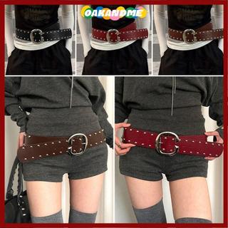[COD] OAKANDME 1 Chiếc Thắt Lưng Quần Jean, Thiết Kế Hạng Nặng Sense Punk Phong Cách Rộng, Đinh Tán Cô Gái Nóng Bền Đẹp Có Váy Và Quần Áo Áo Khoác Cho Nữ