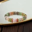 Unisex Abacus Bead Vòng tay pha lê mã não đầy màu sắc - Hạt thủy tinh nứt nhiều màu - Loại bỏ bằng tay Năng lượng âm - Thời trang Unisex mùa hè