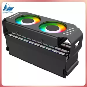 Vỏ PC Mô-đun bộ nhớ RAM ARGB Cooler DDR3 sang DDR5 5V 3Pin PWM 4Pin Light Sync 120mm Bộ tản nhiệt làm mát quạt kép