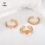 Nhẫn nơ zircon hình trái tim hồng, style Boho K-pop Y2K cổ điển, phù hợp làm quà tặng