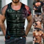 Áo thun unisex in hình xăm cơ bắp 3D, dành cho nam và nữ, thời trang dạo phố