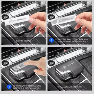 3D Xe Ô Tô Kim Loại Sáng Tạo Miếng Dán Chống Thấm Nước Chống Bụi Bẩn Cho Volkswagen VW Rline Amarok T5 Phaeton Tiguan T-Cross