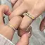 Nhẫn đôi cầu vồng phát sáng, điều chỉnh size dành cho nam, идеальный подарок