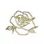 Pin Camellia Openwork cổ điển, Trâm cài hoa hồng lấp lánh Luxe Openwork cho áo khoác ve áo [mới]