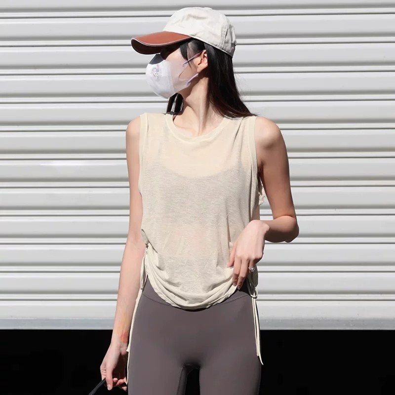 Áo Vest Thể Thao Không Tay Cho Nữ, Mỏng Nhẹ, Nhanh Khô, Phù Hợp Tập Yoga Mùa Hè, Có Size Lớn