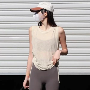 Áo Vest Thể Thao Không Tay Cho Nữ, Mỏng Nhẹ, Nhanh Khô, Phù Hợp Tập Yoga Mùa Hè, Có Size Lớn
