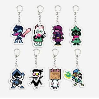 Popular Game Deltarune Spamton Susie Ralsei Meme Keychains for Accessories Bag Noelle Spamton KeyringsFans Gifts G