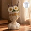KIKIN Silicone Masked Lady Shape Mold Thích hợp để chế tạo Chậu mọng nước Hộp đựng nhựa và trang trí bê tông
