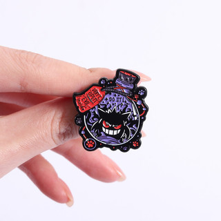 Pokémon Gengar Hình Kim Loại Huy Hiệu Màu Tím, Thiết Kế Dark Evil Magic, Phù Hợp Làm Trâm Cài Cho Balô