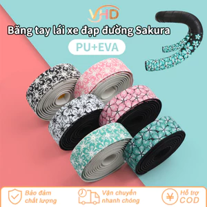 Dây Quấn Tay Cầm Xe Đạp Chống Trượt - Họa Tiết Hoa, Thấm Mồ Hôi, Êm Tay, Bền Đẹp & Nhiều Màu