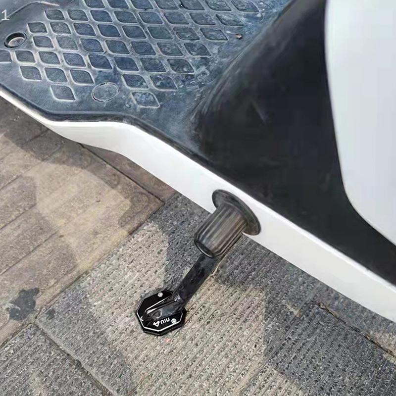 Cod Scooter xe máy xe đạp chân đế mở rộng chân bên đứng mở rộng Pad hỗ trợ tấm chống trượt mở rộng cơ sở