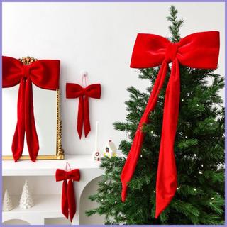 Cây thông Noel Trang trí hàng đầu Trang trại lễ hội Trang trí nhung Nơ lớn cho cây thông Noel cho trong nhà ngoài trời mueadsyvn