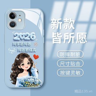 Tất Cả Những Điều Ước Thích Hợp Cho 17 Vỏ Điện Thoại iphone15promax Thủy Tinh Lỏng 16 Dễ Thương 14 Phong Cách Mới