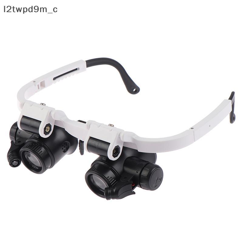 COD Headband Kính lúp với ánh sáng LED 8x 15x 23X thợ đồng hồ jeweler Loupe mới