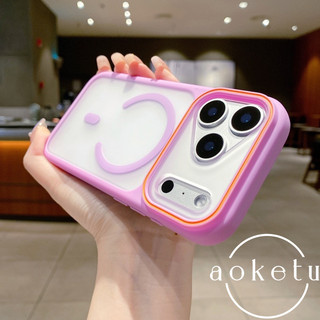 Ốp điện thoại từ tính da cửa sổ lớn chặn màu sắc phù hợp cho iPhone 17 / 16 / 15 / 14 / 13 / 12 bao gồm tất cả vỏ silicon mờ chống rơi