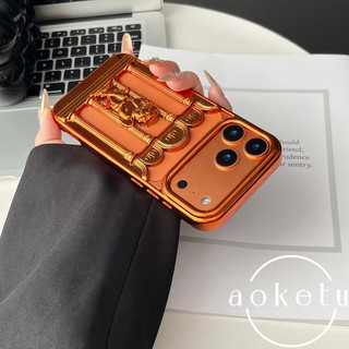 Ba chiều rỗng trụ cột La Mã Mỹ thiên thần thích hợp cho vỏ điện thoại iPhone 17 Promax iPhone 16 Pro mạ điện 15 / 14 niche 13 / 12 Promax sáng tạo chống rơi