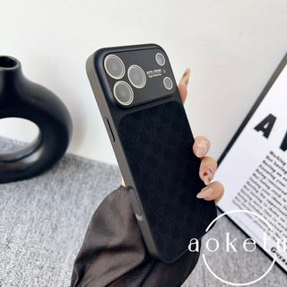 Ốp lưng da ca rô sang trọng thích hợp cho vỏ điện thoại iPhone 17 Promax, 16Pro mới bao gồm tất cả chống rơi 15 cao cấp 14 với màng ống kính Vỏ họa tiết vải 14 / 13