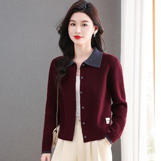Dệt Kim Nữ Thu Đông Cardigan Dài Tay Áo Len Cardigan Phiên Bản Hàn Quốc Đi Lại Thời Trang Đơn Giản Mới
