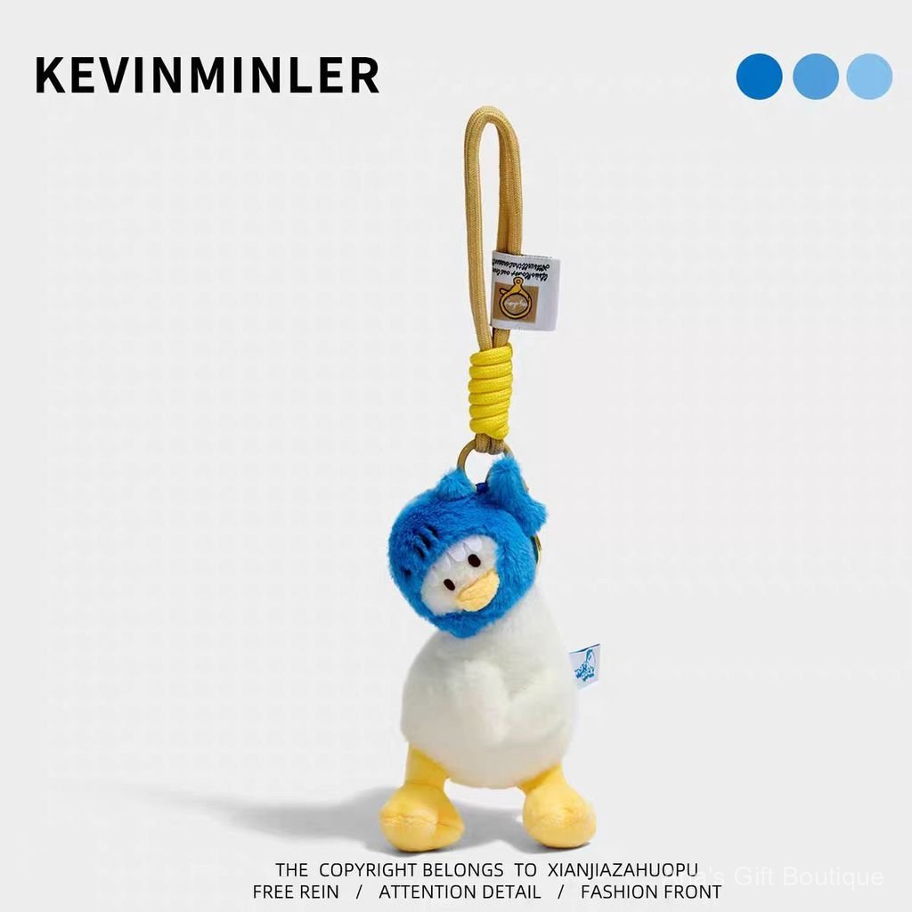 [Aria G-1] KEVINMINLER Original Cute Crooked Duck Sang Trọng Búp Bê Móc Khóa Túi Treo Charm