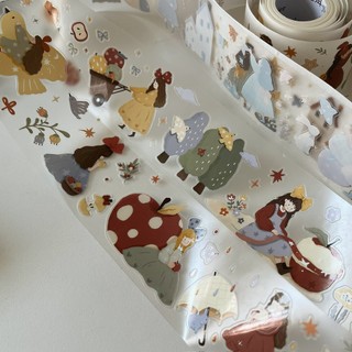 Tape trang trí sổ chất washi PET Her Apple Orchard Yier