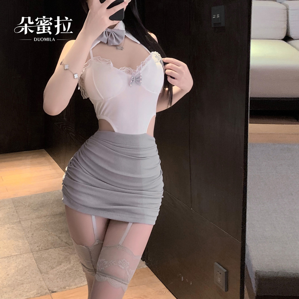 Đồ Lót Gợi Cảm Pure Desire Thư Ký - Váy Hông Miễn Phí - Hộp Đêm