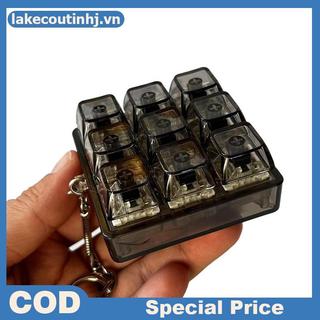Lu 4Key Bàn Phím Cơ Trục Máy Kiểm Tra Bàn Phím LED Công Tắc Đồ Chơi Keycap Mẫu Để Giảm Căng Thẳng Văn Phòng Chơi Game Móc Khóa Quà Tặng tinhj