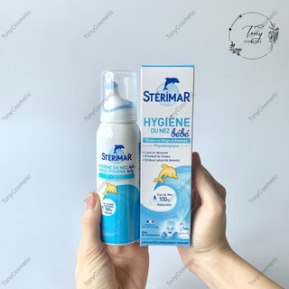 [Hàng Pháp] Xịt muối biển Sterimar cá heo vàng, cá heo cam chai 100ml nội địa Pháp