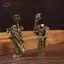 HFTOY 2 Cái / bộ Đồng Phù Thủy Tượng Vintage Huyền Bí Mage Tượng Để Trang Trí Bàn Làm Việc Fany Collector Kệ Sách Trang Trí​ ~