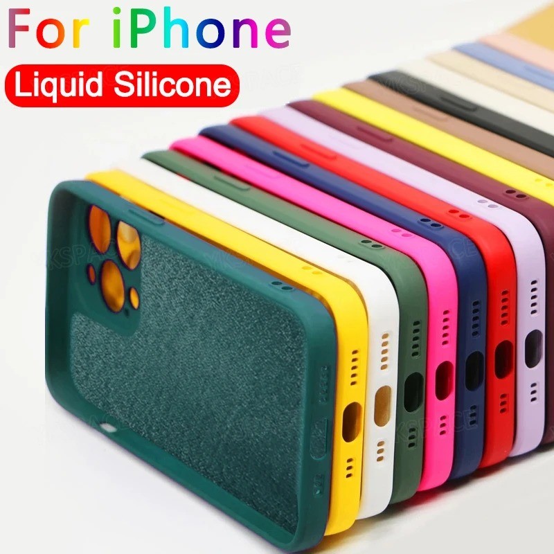 Ốp lưng silicon mềm TPU cho iPhone 13 Mini/13 Pro/13 Pro Max, chống sốc, cảm giác da, bảo vệ máy