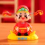 God of Wealth Bàn văn phòng Đồ trang trí nhỏ Bàn làm việc Mặt dây chuyền ô tô Đồ trang trí DUGR
