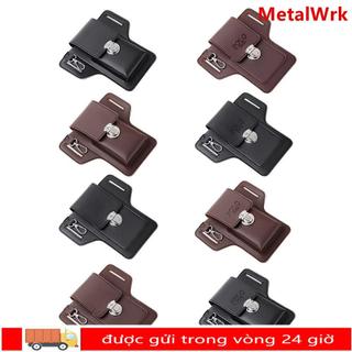 Túi thắt lưng đa năng điện thoại METALWRK, da PU cổ điển, túi đựng điện thoại du lịch kèm khe thẻ